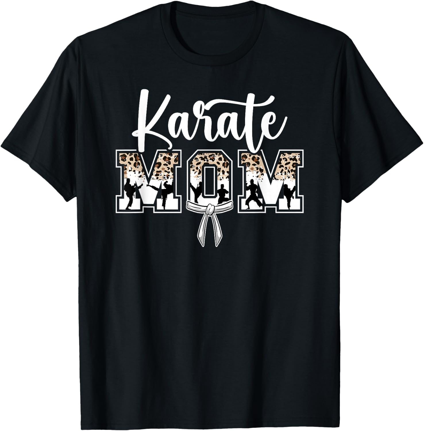Karate Mom Karate Mama Karate Mother T-Shirt - T-Shirt | Black
