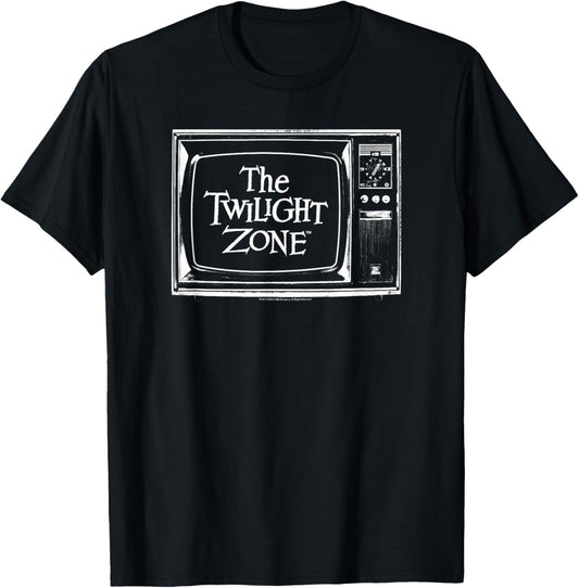 The Twilight Zone Vintage Television Logo T-Shirt - T-Shirt | Black