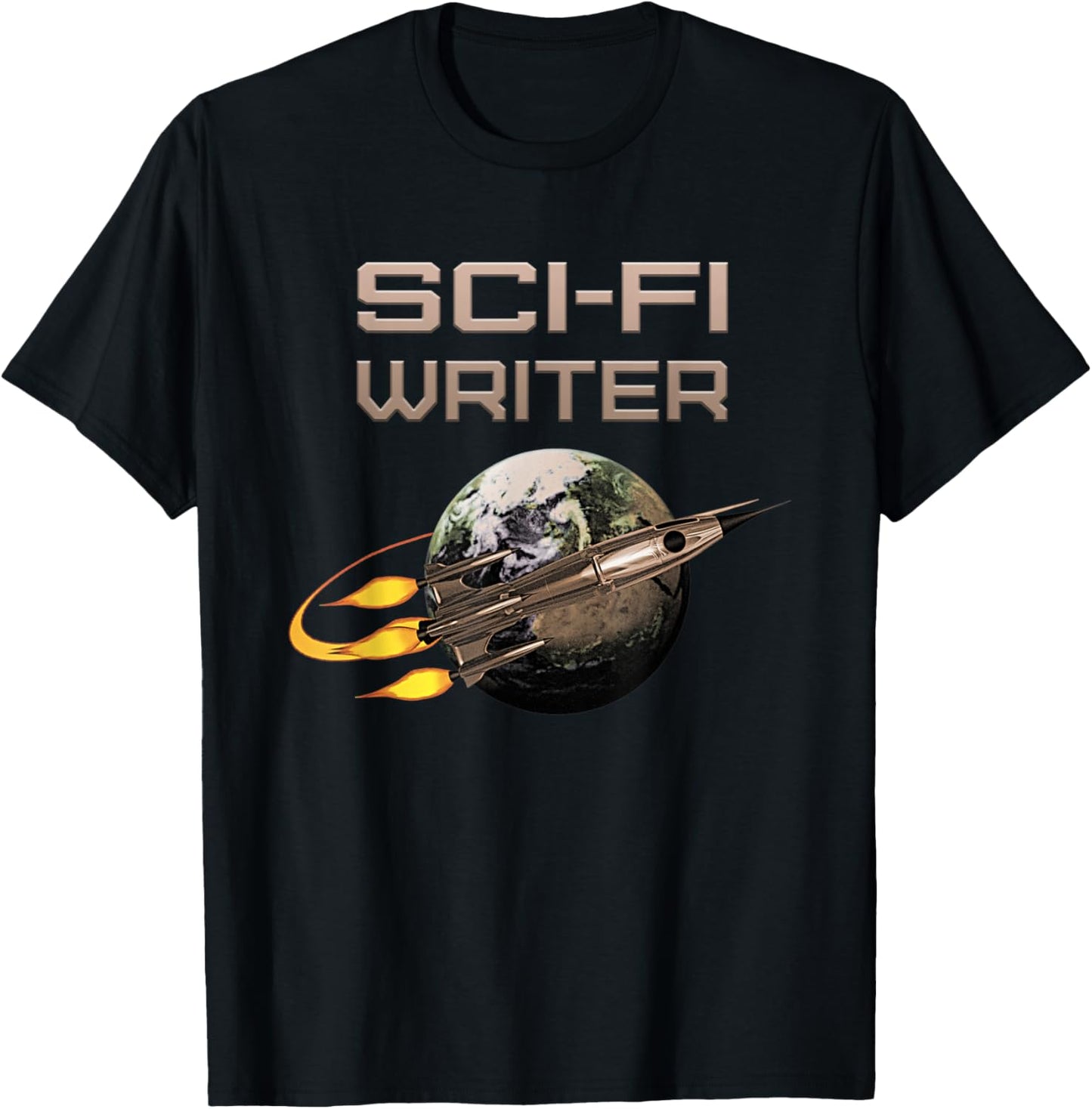 Sci-Fi Writer Science Fiction Author Novelist T-Shirt - T-Shirt | Black