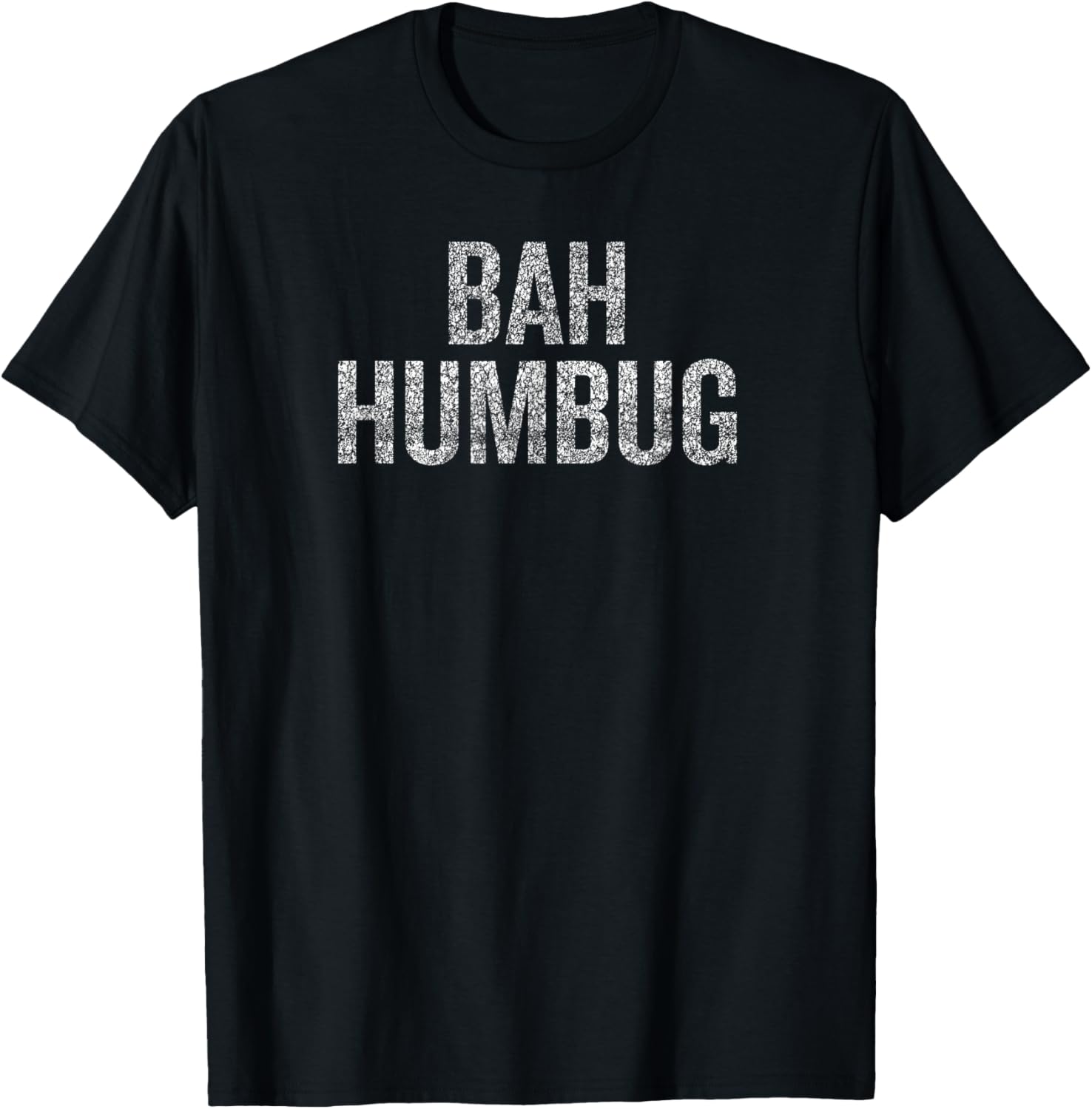 Bah Humbug | Christmas Scrooge T-Shirt - T-Shirt | Black