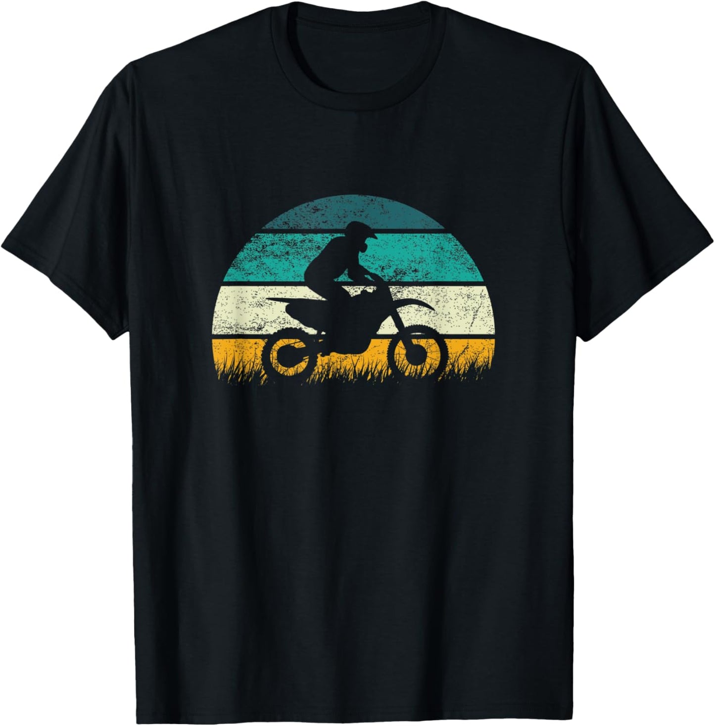 Motocross Bike Vintage Dirtbike MX Racing Retro Dirt Bike T-Shirt - T-Shirt | Black