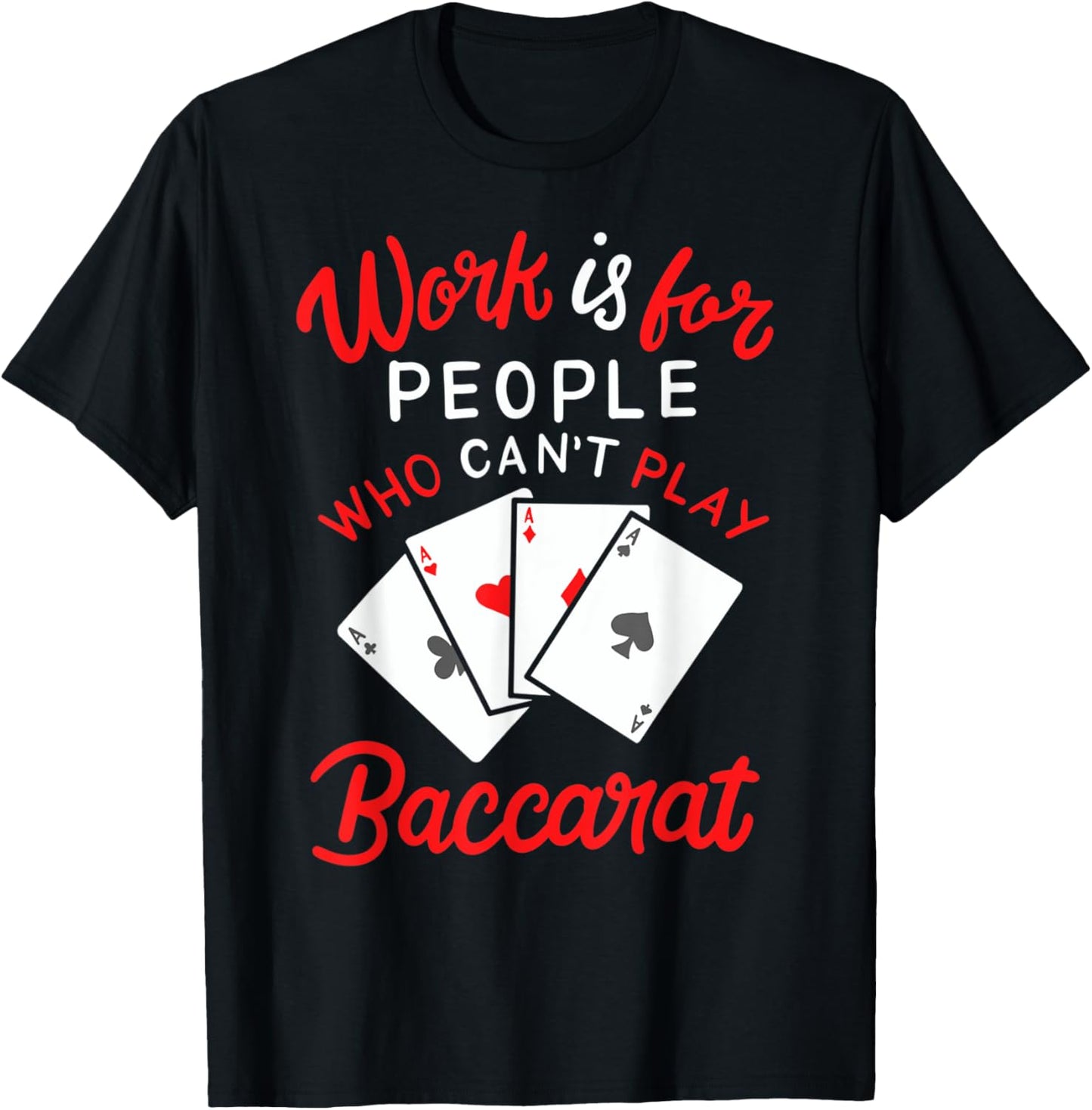 Player Banker Baccarat Player Grandma Funny Play Baccarat T-Shirt - T-Shirt | Black