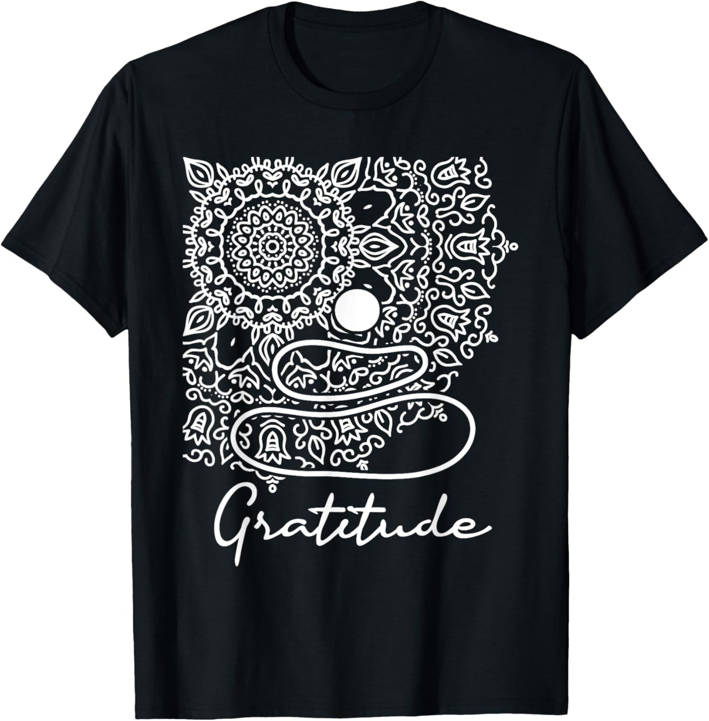 Gratitude - Reiki Master Holistic Healer Meditation Healing T-Shirt - T-Shirt | Black