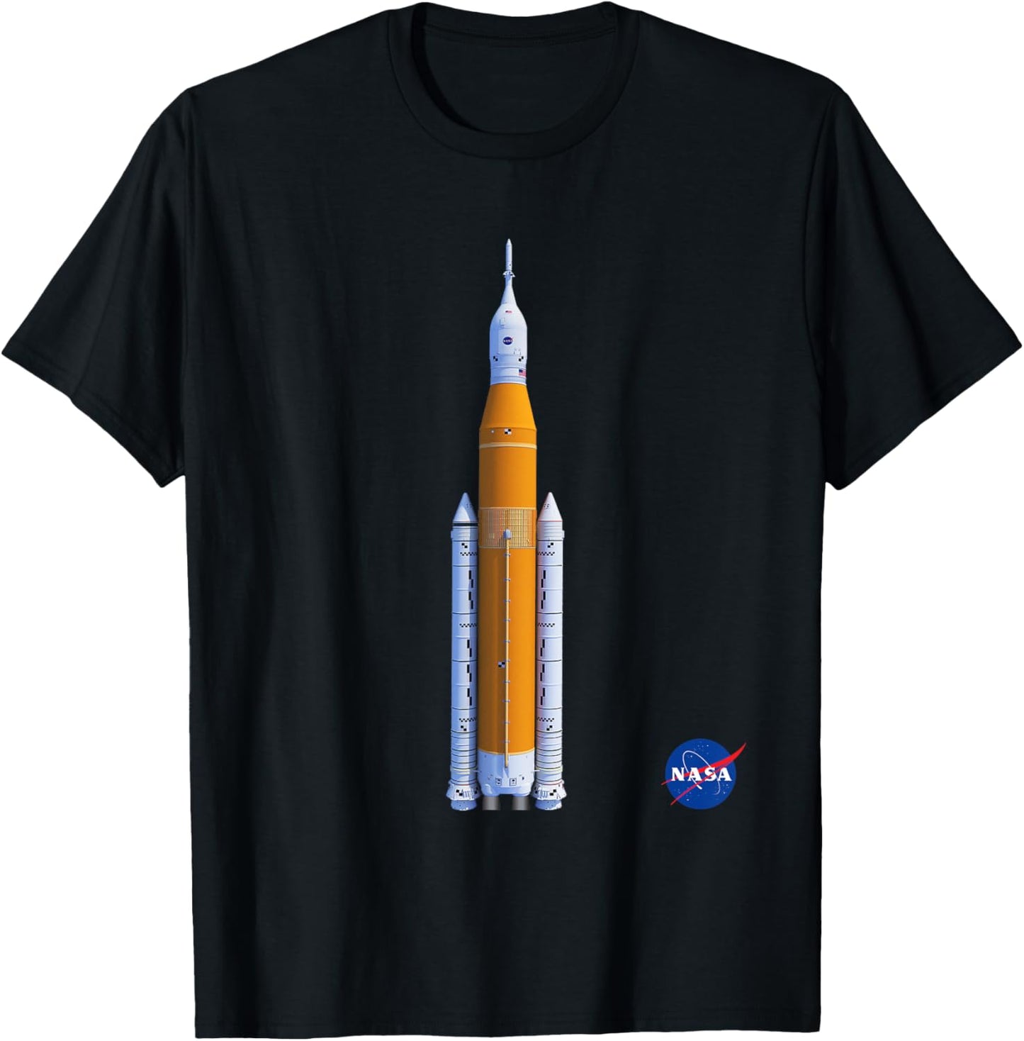 NASA Space Launch System SLS Insignia Meatball Logo T-Shirt - T-Shirt | Black