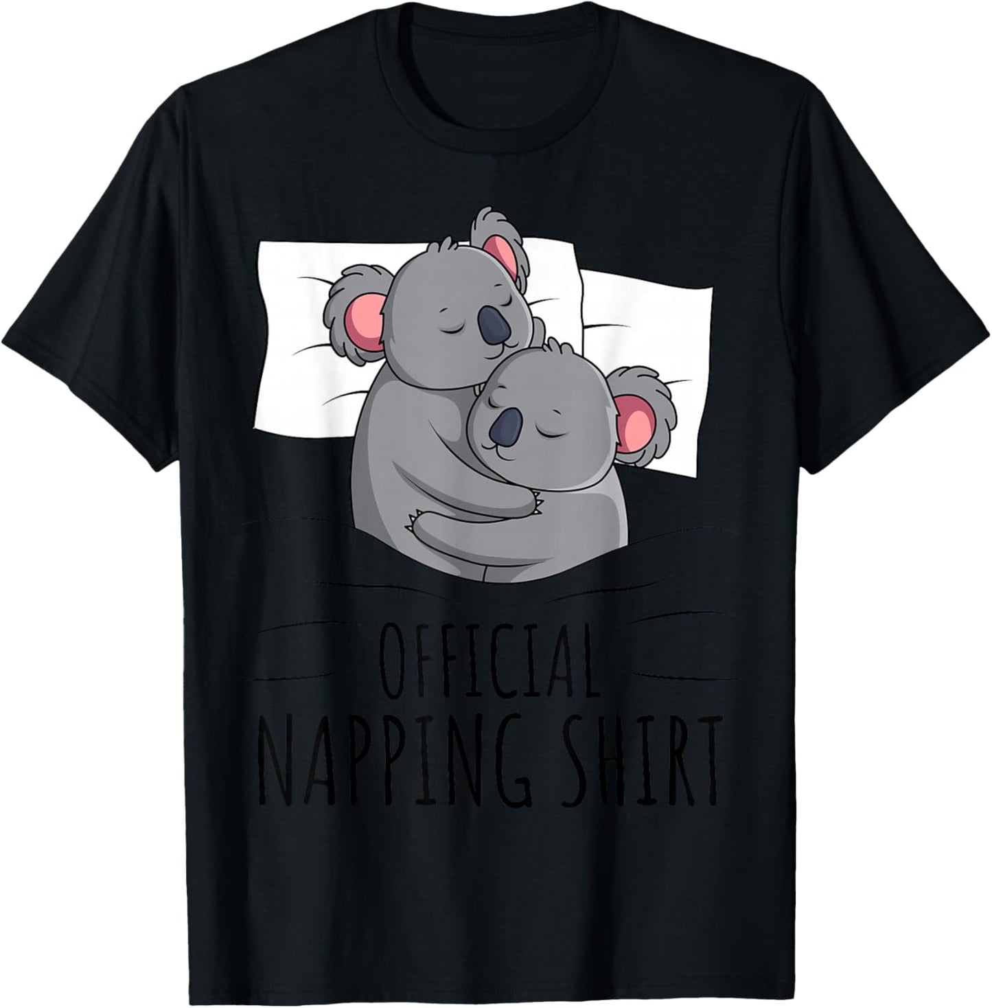Sleeping Koala Lover Official Napping T-Shirt - T-Shirt | Black