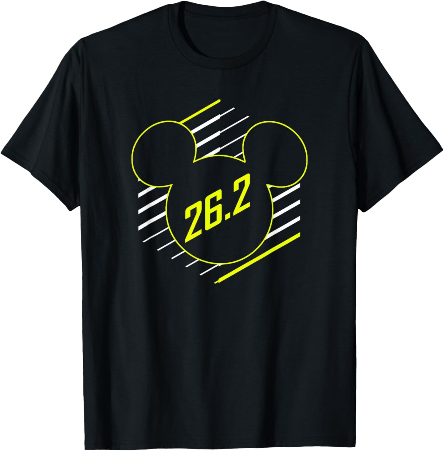 Disney Mickey Mouse Marathon Runner Logo T-Shirt - T-Shirt | Black