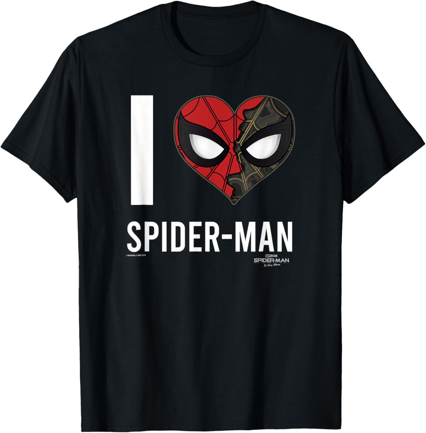 Marvel Spider-Man No Way Home I Heart Spider-Man T-Shirt - T-Shirt | Black