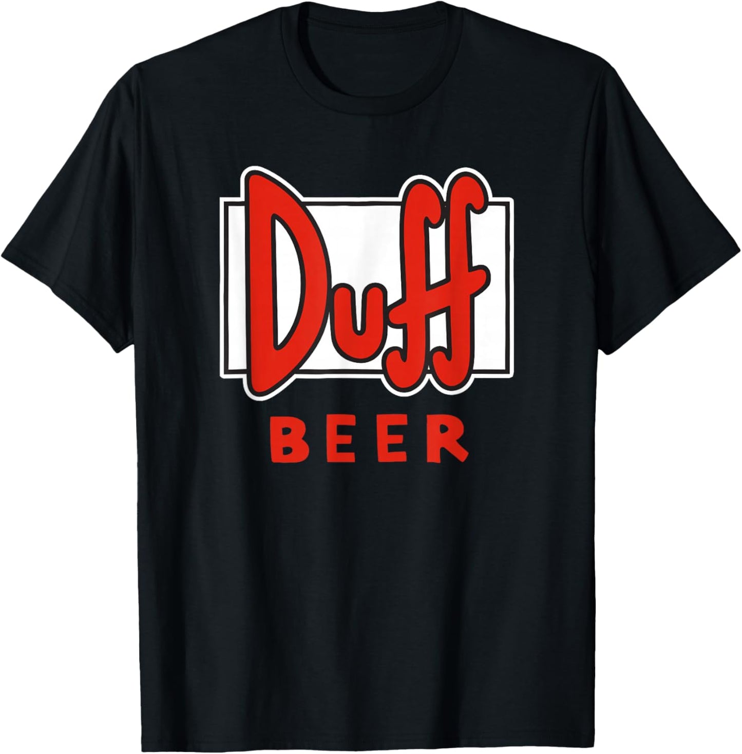 The Simpsons Duff Beer V2 T-Shirt - T-Shirt | Black
