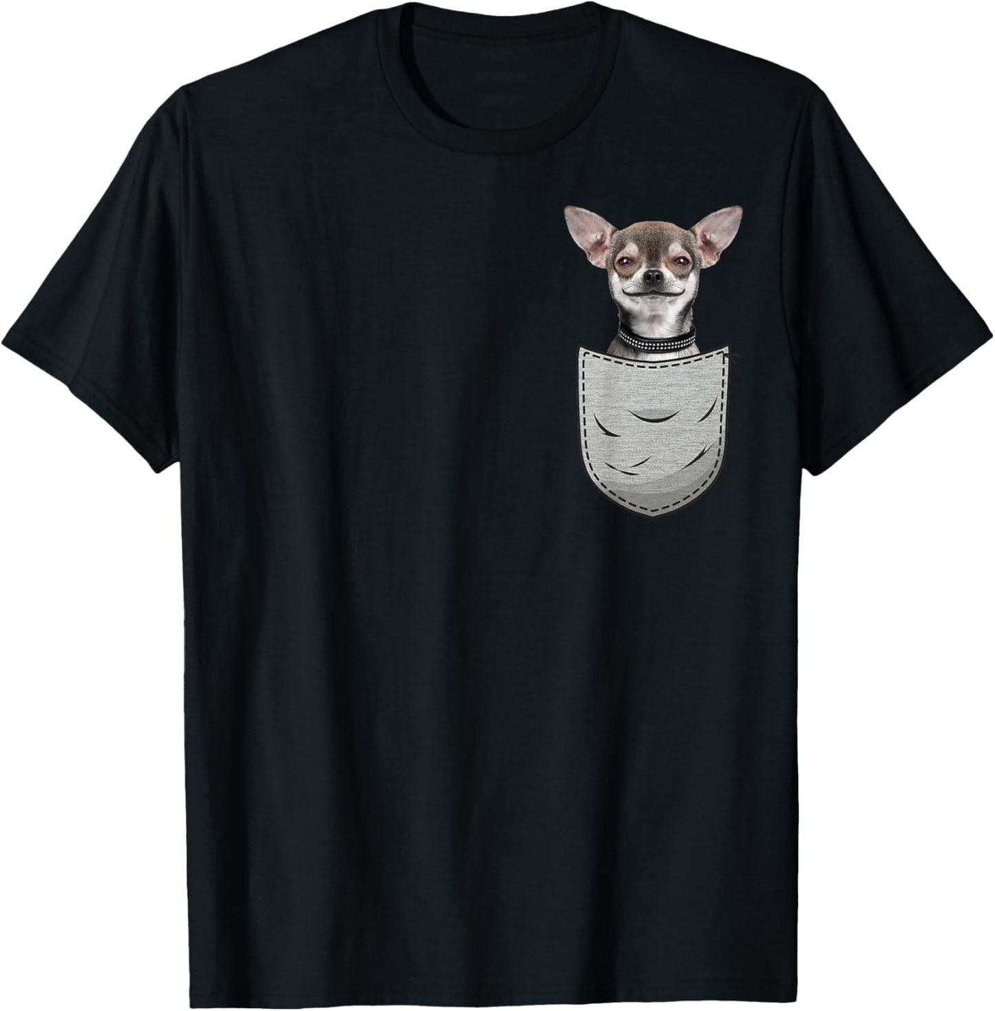 Chihuahua Chi Chi Hua hua Techichi Pocket Dog Owners Men Women Girls Kids T-Shirt - T-Shirt | Black