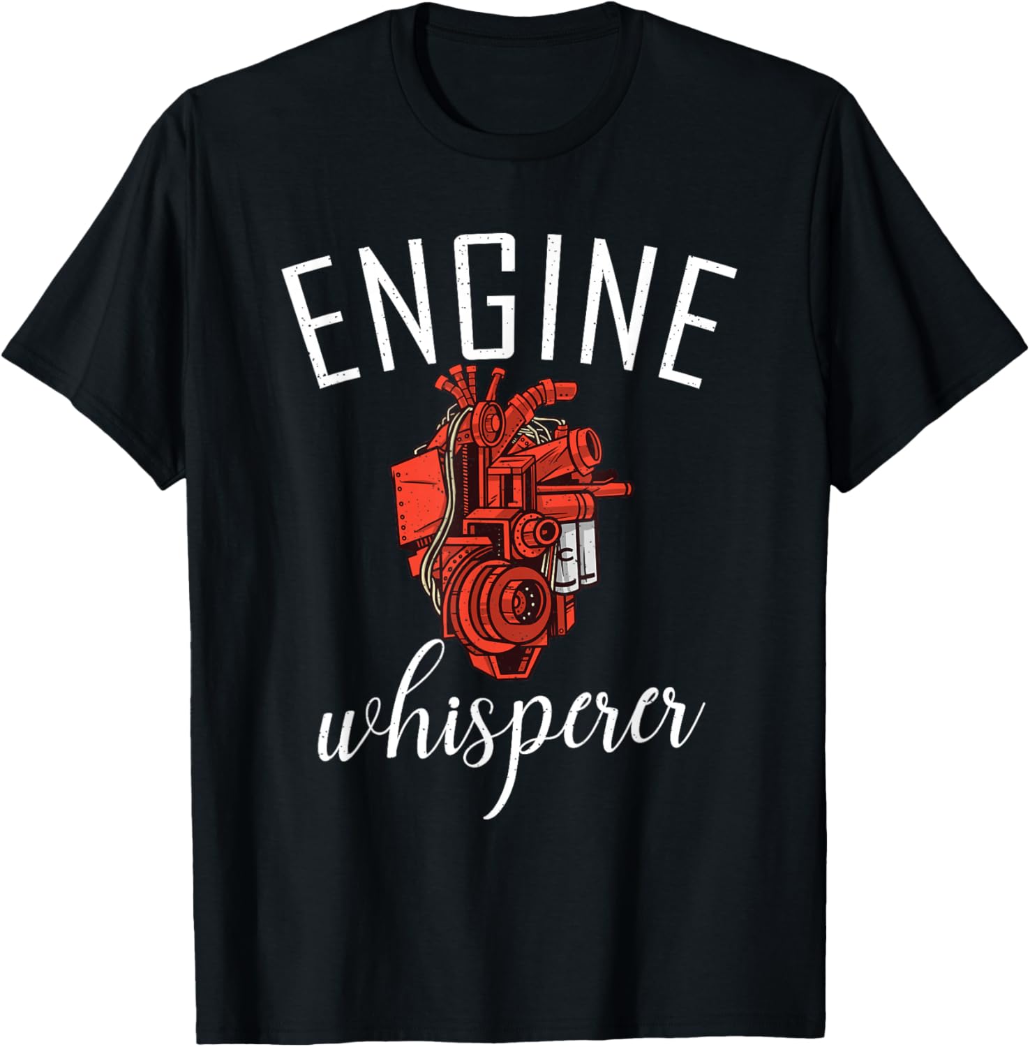 Engine Whisperer Repair Mechanic T-Shirt - T-Shirt | Black