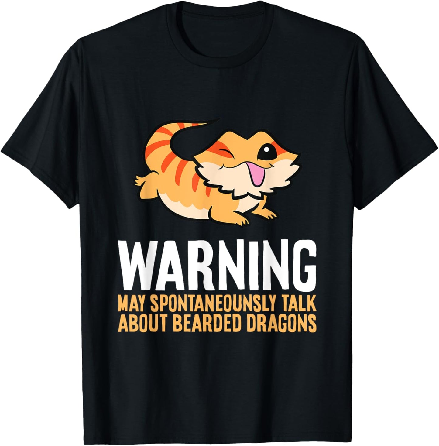 Bearded Dragon Reptile Will Talk About Bearded Dragons T-Shirt - T-Shirt | Black