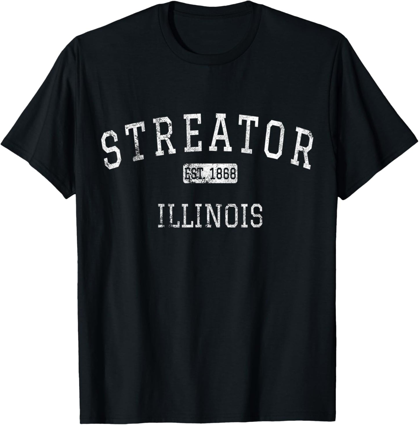 Streator Illinois IL Vintage T-Shirt - T-Shirt | Black