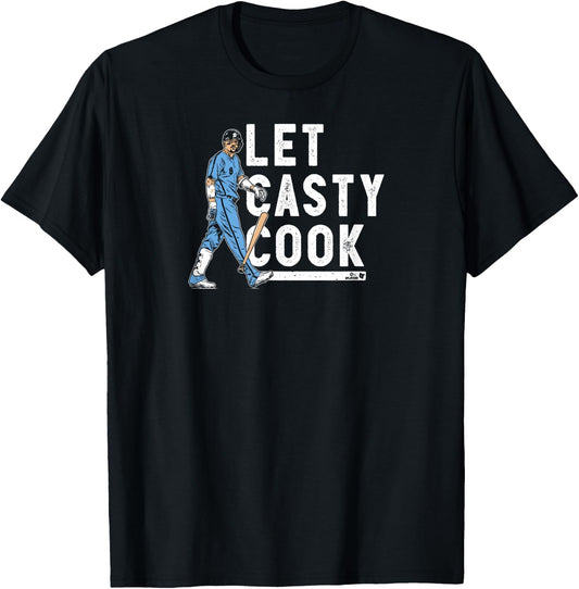 Nick Castellanos: Let Casty Cook - Philadelphia Baseball T-Shirt - T-Shirt | Black
