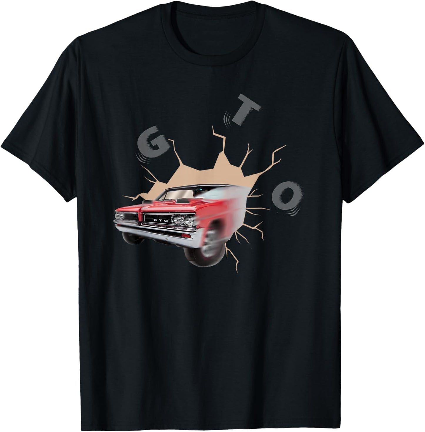 Vintage 1964 Gto, American Muscle Car, Classic Car, Funny T-Shirt - T-Shirt | Black