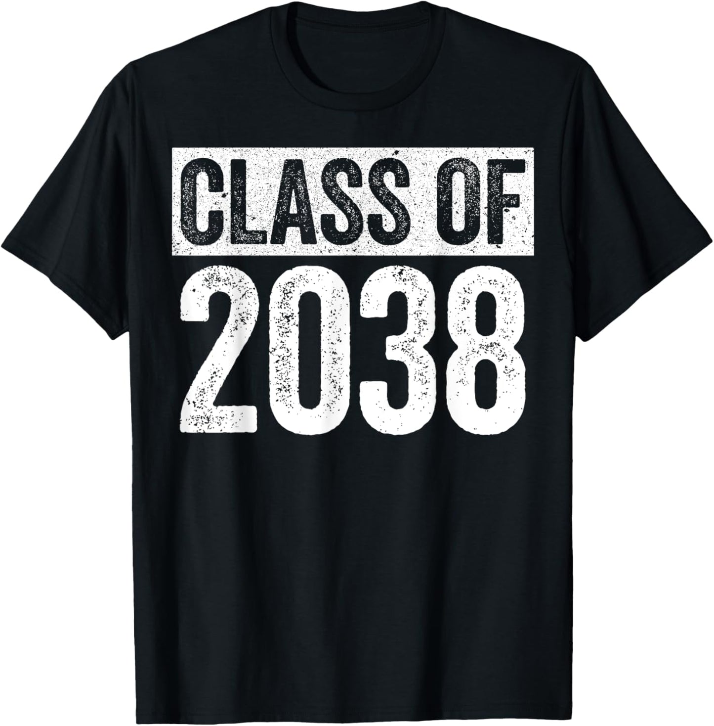 Class Of 2038 Shirt Senior 2038 Graduation T-Shirt - T-Shirt | Black