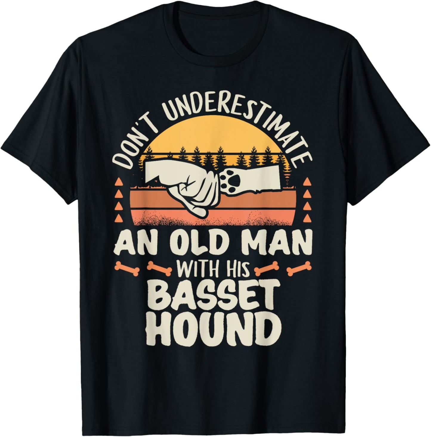 Basset Hound Shirt Men Women Dog Mom Dog Lover T-Shirt - T-Shirt | Black