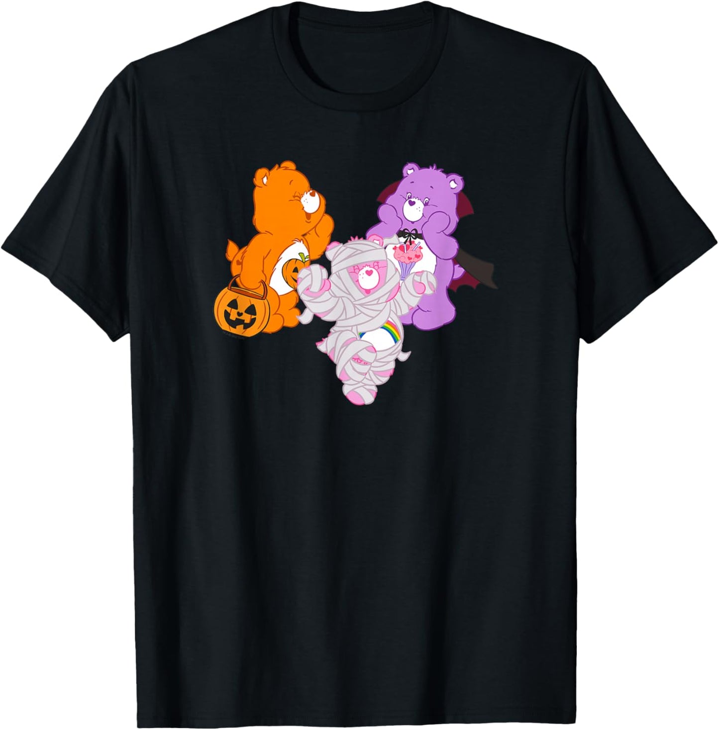 Care Bears Halloween Trick-or-Sweet Spooky Costume Group T-Shirt - T-Shirt | Black