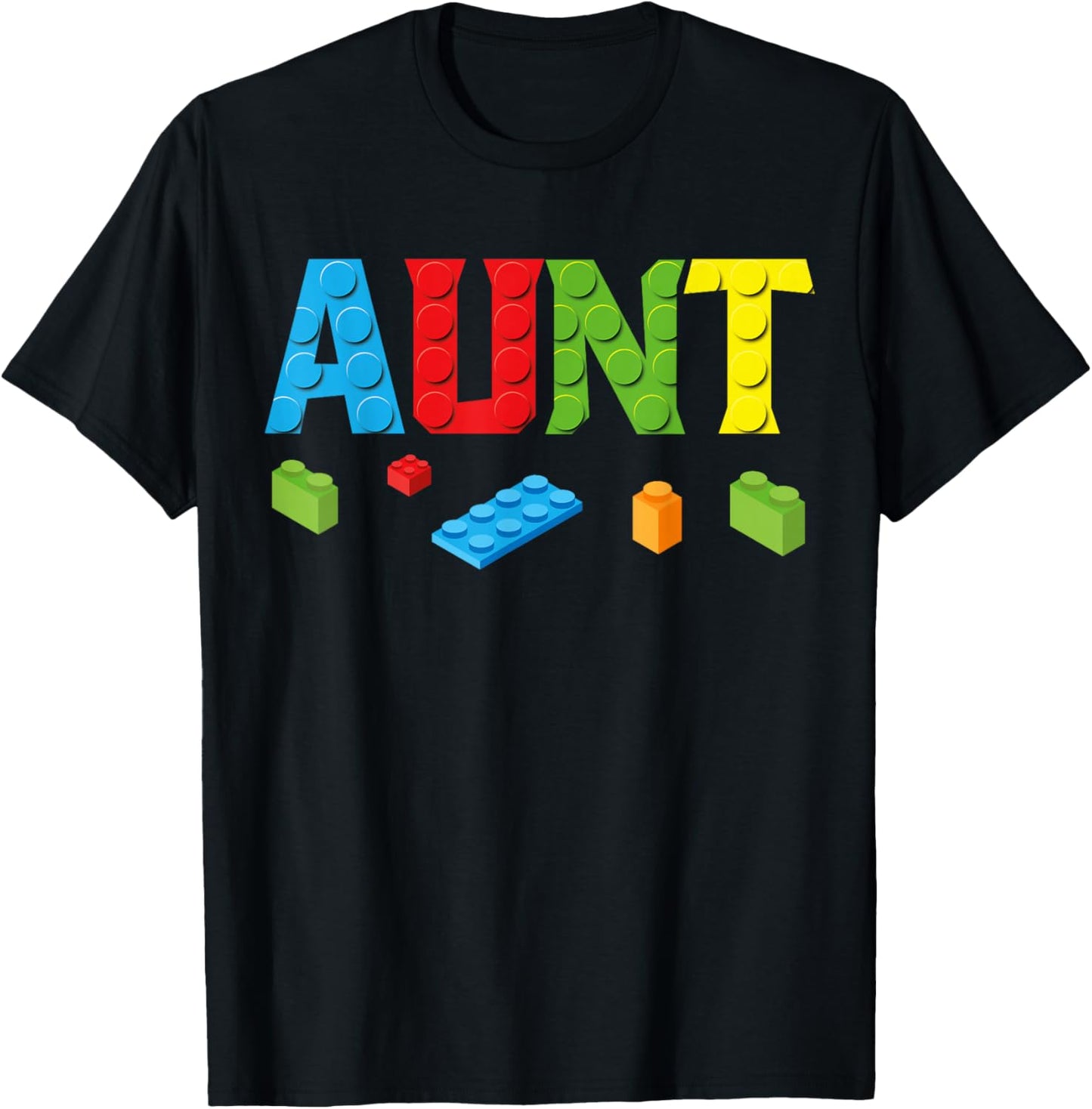 Aunt Master Builder Building Bricks Blocks Family Set Women T-Shirt - T-Shirt | Black