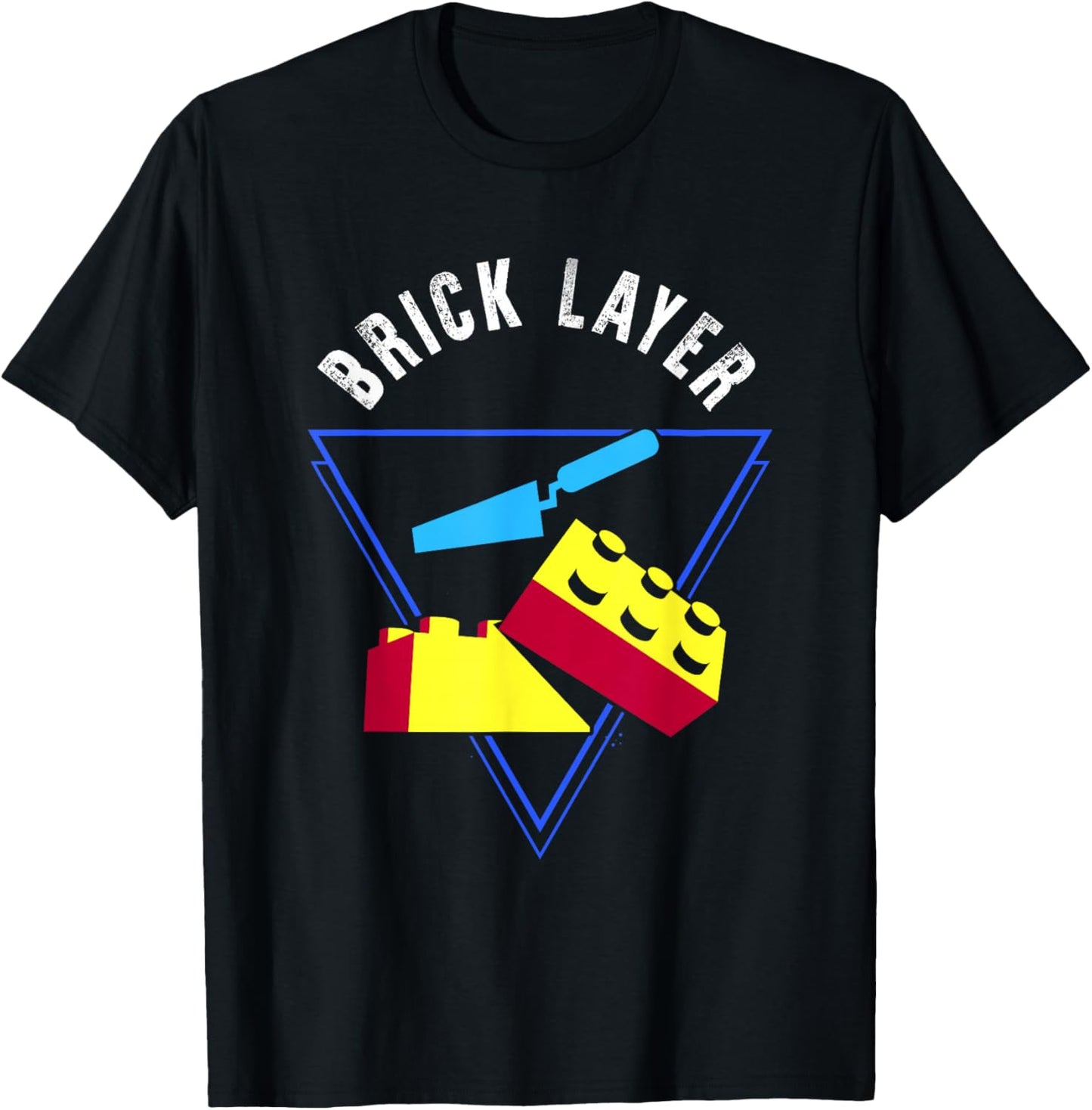 Brick Layer Big Building Blocks Engineer Toy Master Builder T-Shirt - T-Shirt | Black