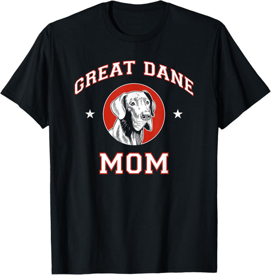 Great Dane Mom Dog Mother T-Shirt - T-Shirt | Black