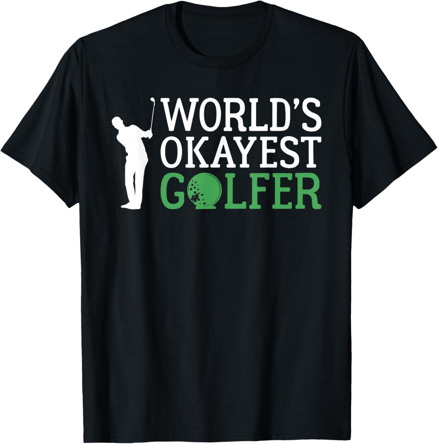 Golfer Gifts & Accessories -Adults Black Small Classic Fit Short Sleeve T-Shirt - T-Shirt | Black