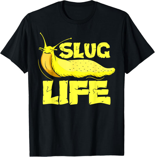 Slug Life Yellow Banana Slug Snail Lover Slug Costume T-Shirt - T-Shirt | Black