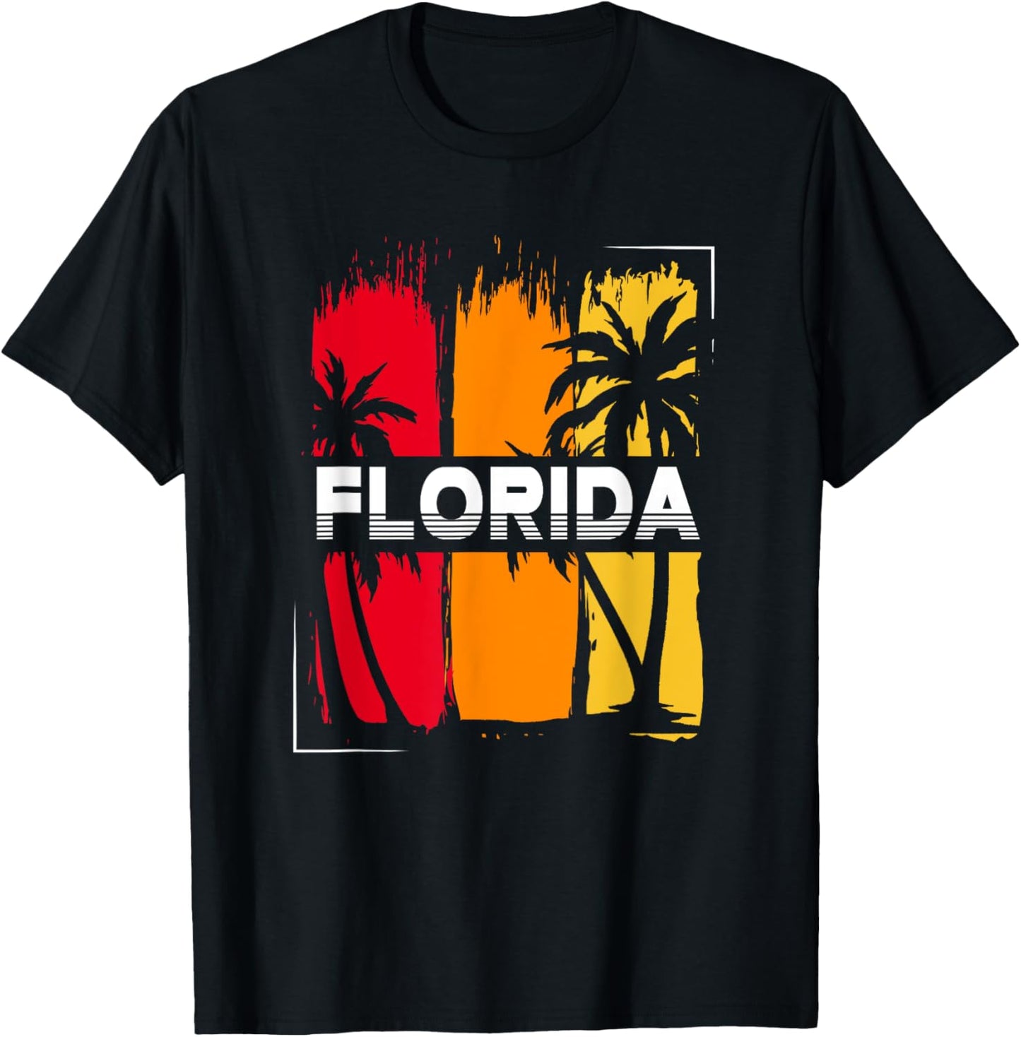 Retro Tropical Summer Vacation South Beach FL Miami Florida Women Kids T-Shirt - T-Shirt | Black