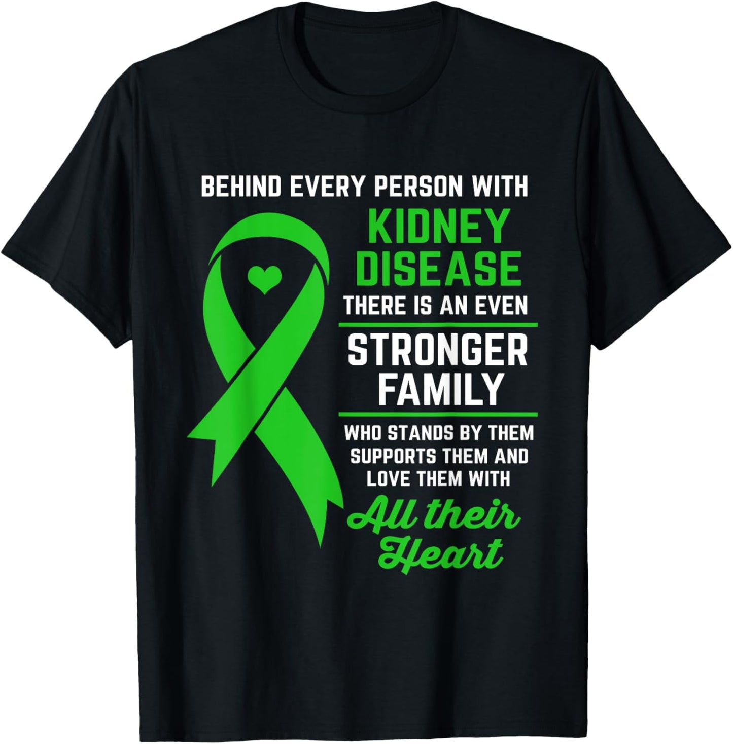 Kidney Disease Awareness Kidney Disease Support T-Shirt - T-Shirt | Black