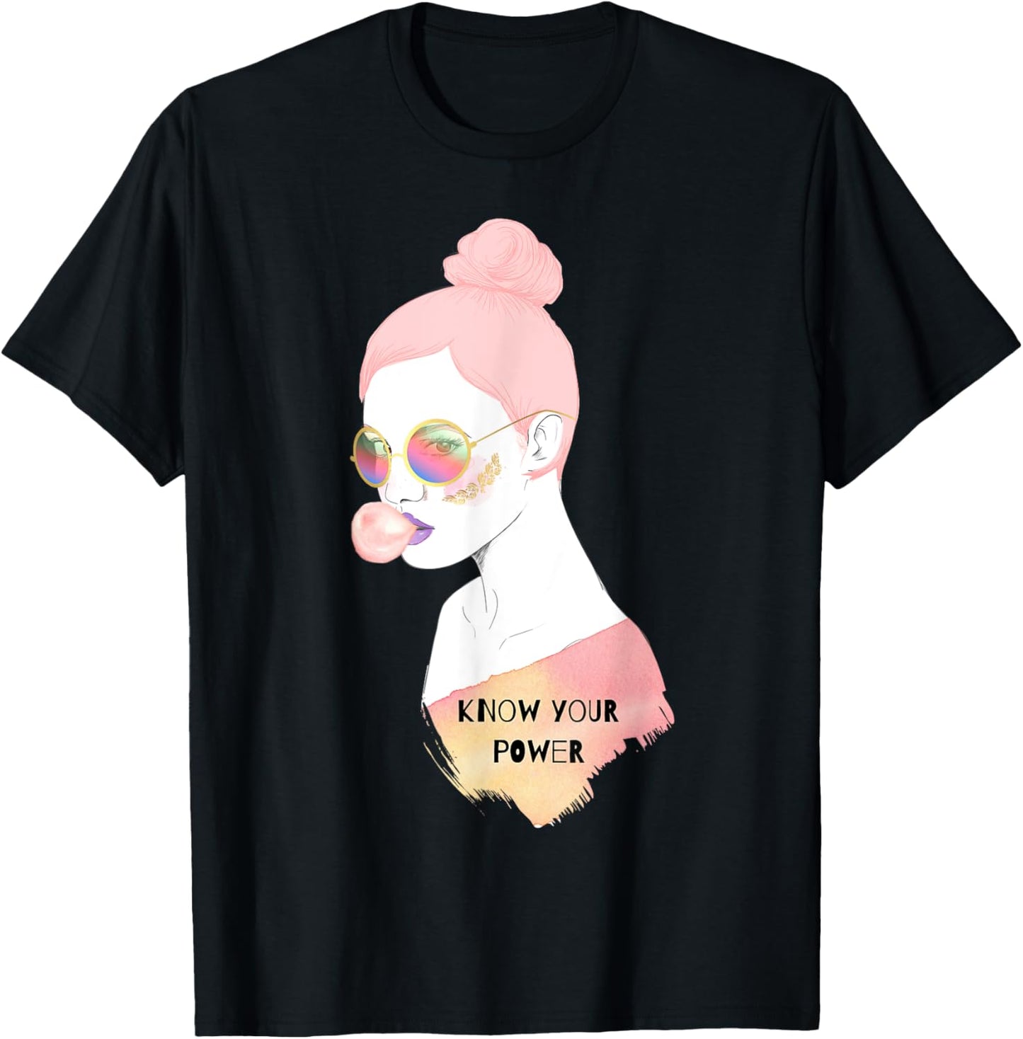 Know Your Power Shirt Women Empowering Rights Inspirational T-Shirt - T-Shirt | Black