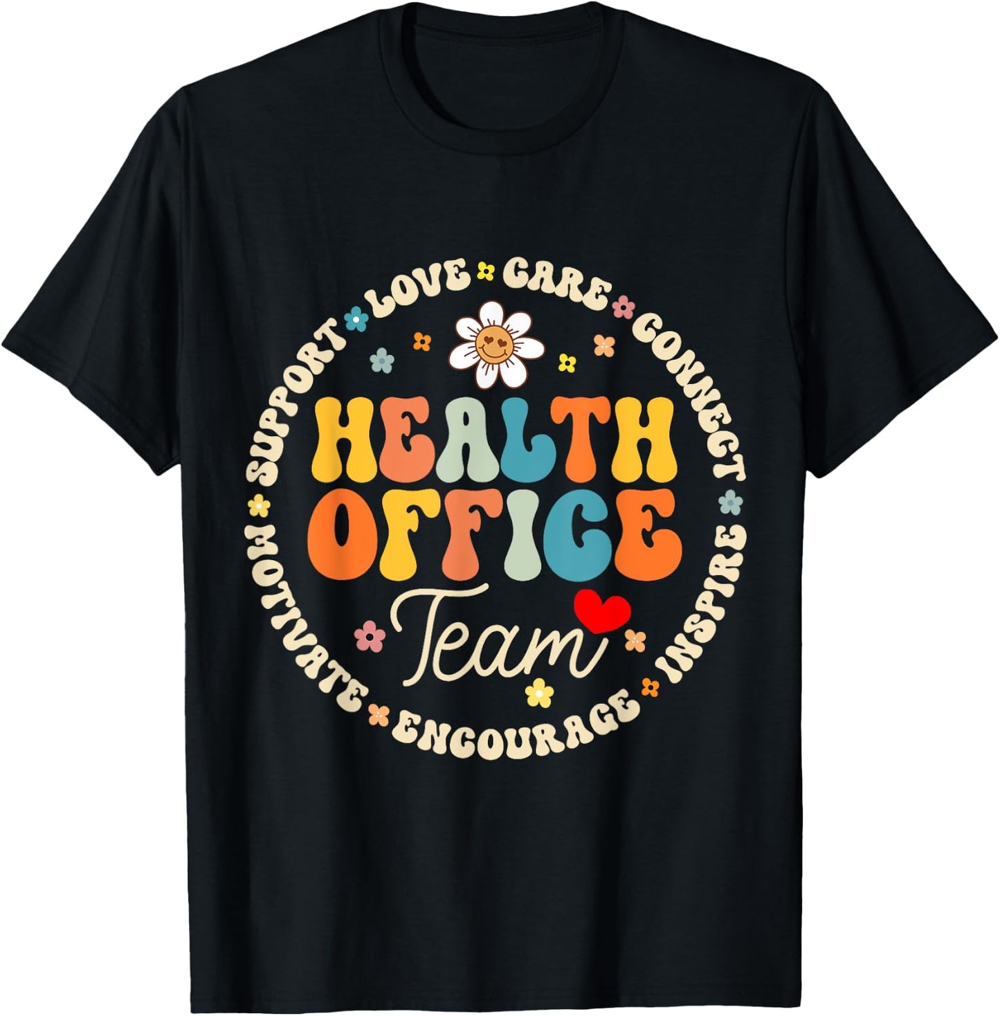 Health Office Team School To School & Appreciation Week T-Shirt - T-Shirt | Black