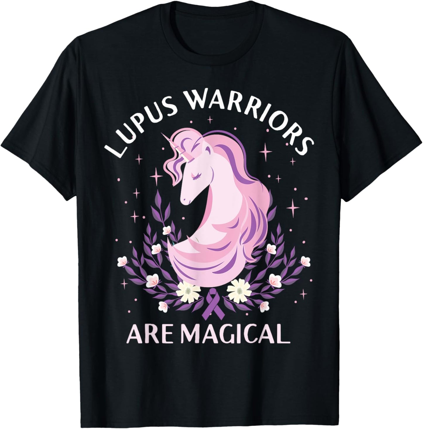 Lupus Awareness Month Lupus Warriors Are Magical Autoimmune T-Shirt - T-Shirt | Black