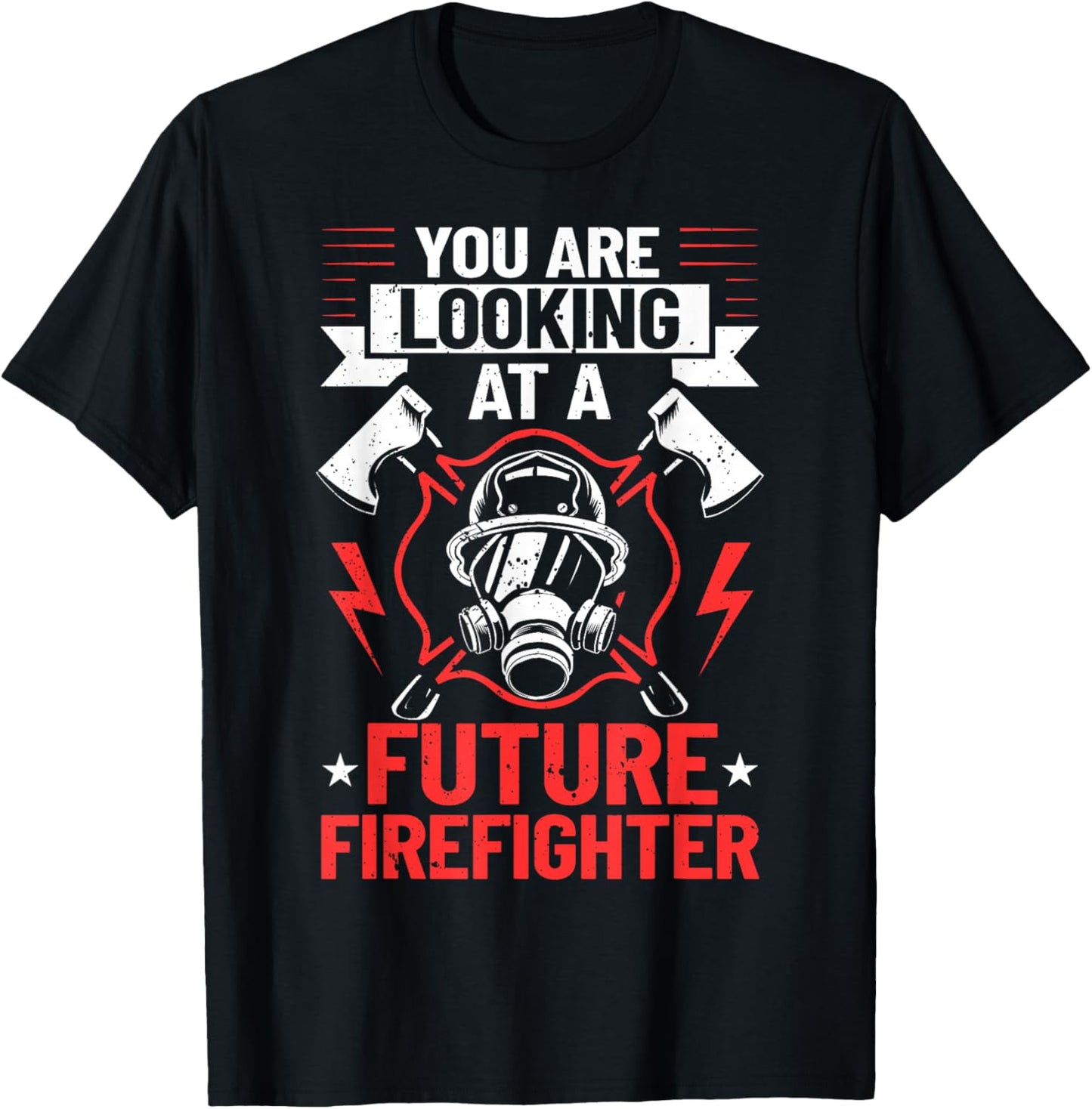 Firefighter Costume Firefighter Outfit Future Firefighter T-Shirt - T-Shirt | Black