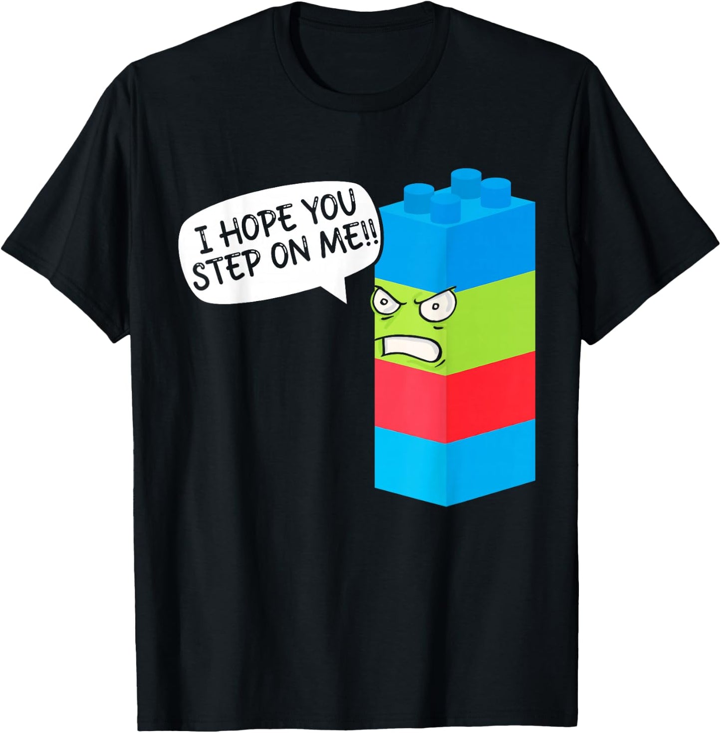 Master Builder Bricks Blocks Play Toys T-Shirt - T-Shirt | Black
