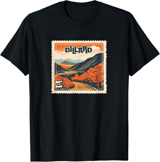 Dillard GA Mountain Dillard GA Travel Hiking Vacation T-Shirt - T-Shirt | Black