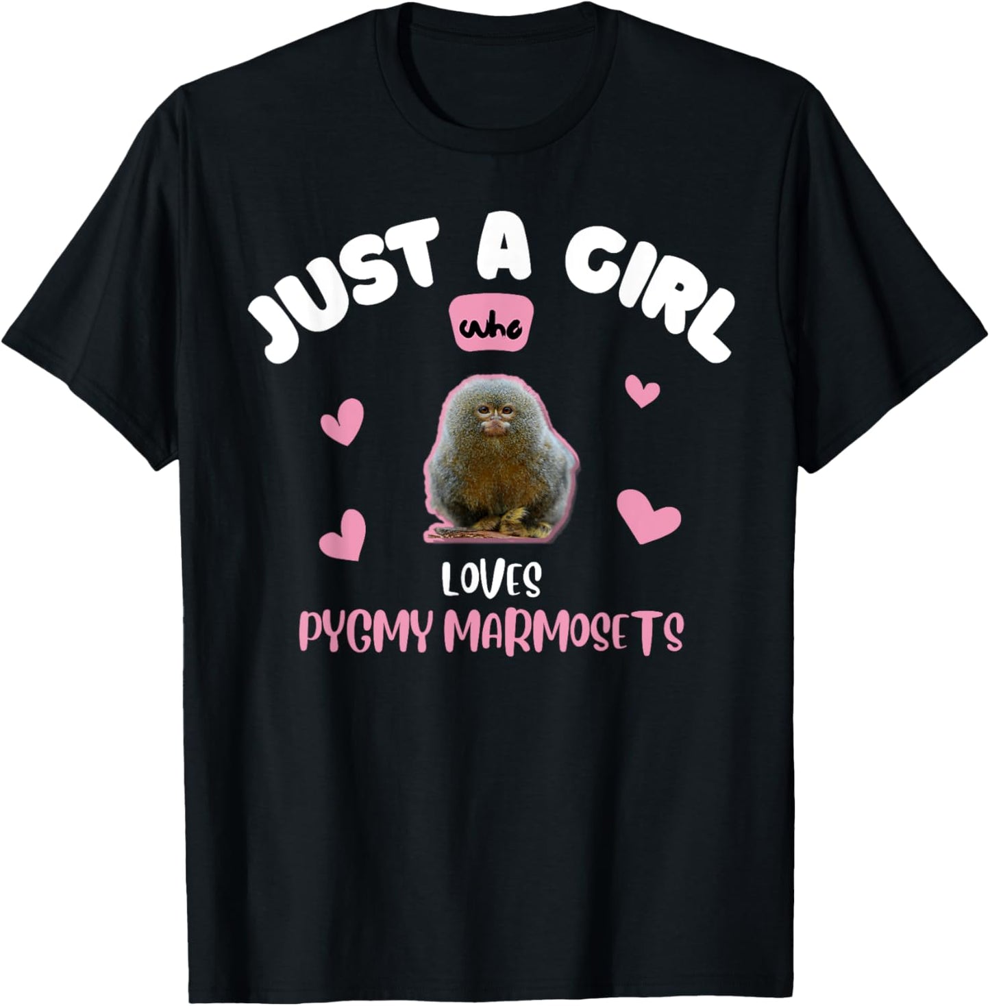 Pygmy Marmoset Girls Women Kids T-Shirt - T-Shirt | Black