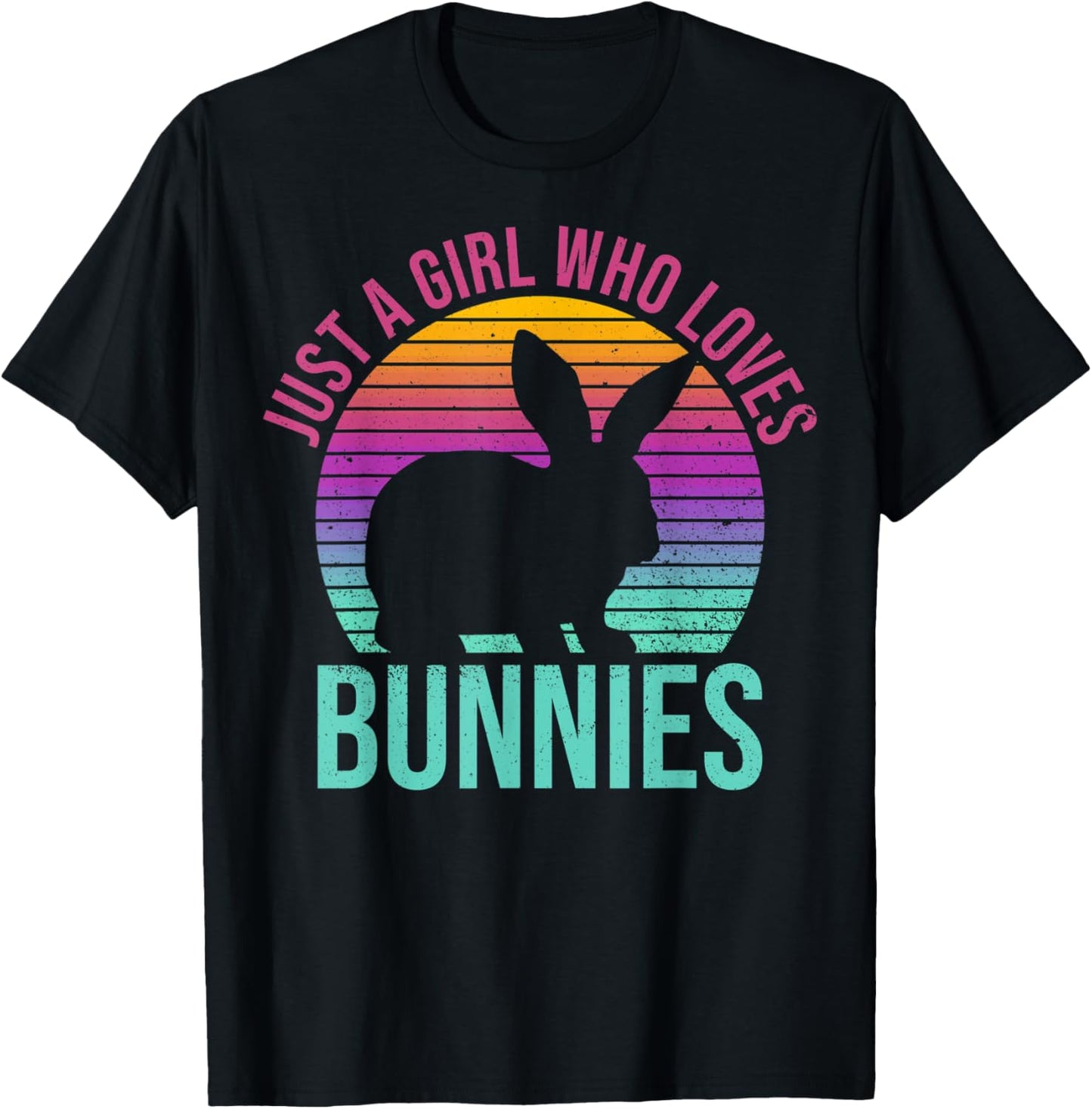 Rabbit Owners Just A Girl Who Loves Bunnies Rabbit Lovers T-Shirt - T-Shirt | Black