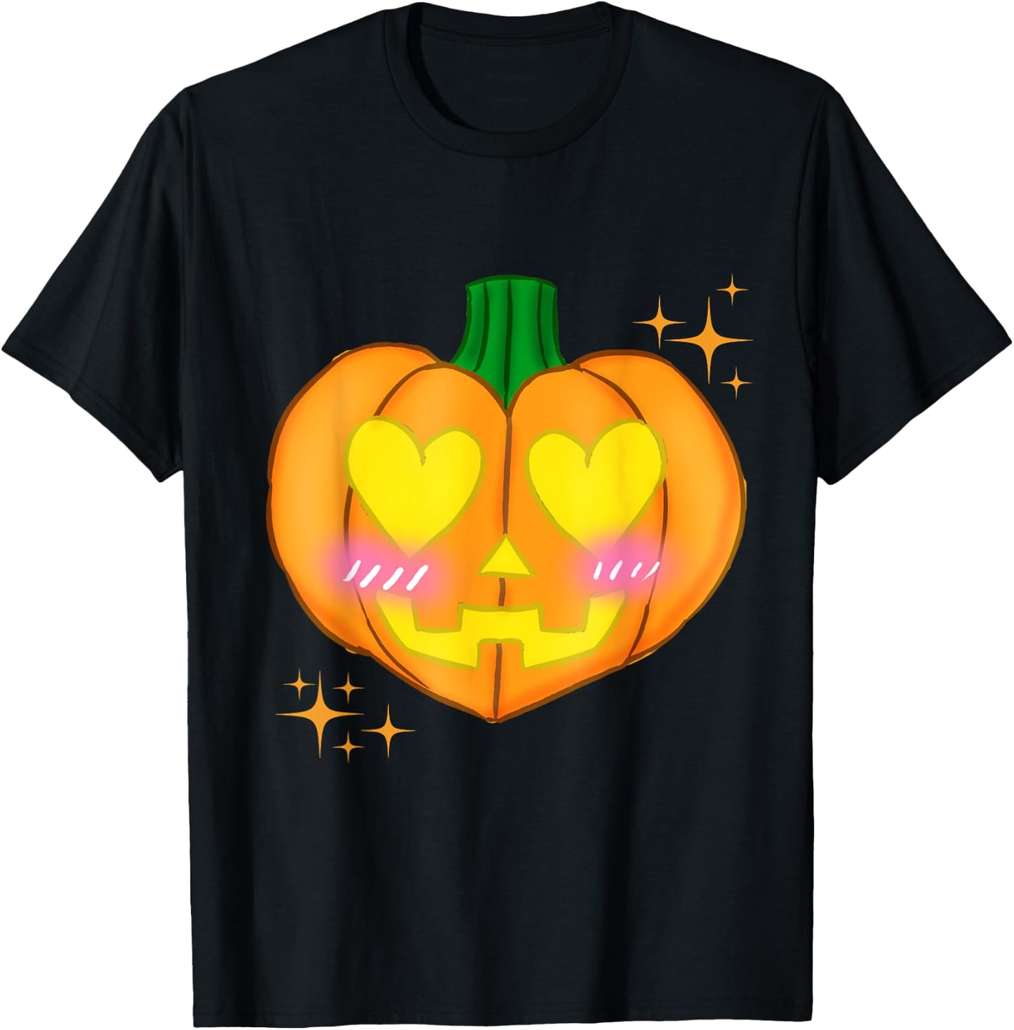 UMBERDUSK Valloween Valentine's Day Kawaii Goth Pumpkin T-Shirt - T-Shirt | Black