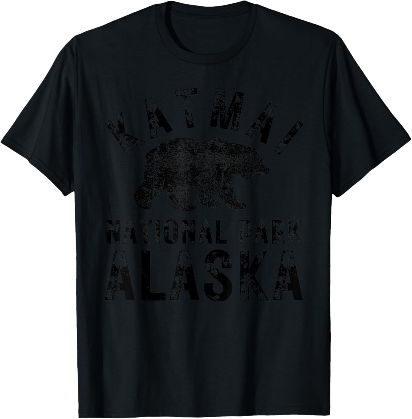 Katmai National Park Alaska Bear Hike Outdoors T-Shirt - T-Shirt | Black