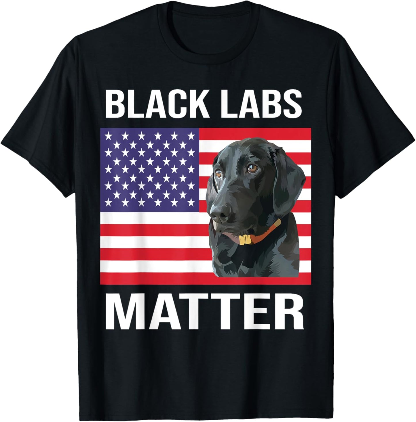 Veterans day Black Labs Lives Matter parody Labrador dog T-Shirt - T-Shirt | Black