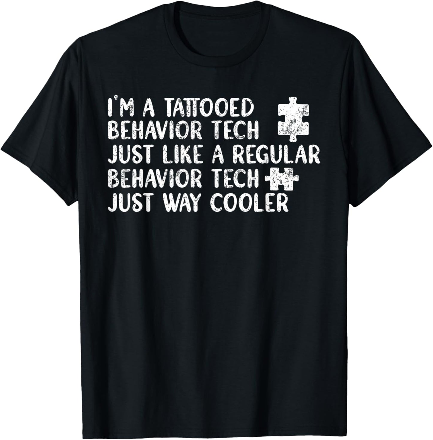 Tattooed Behavior Technician RBT T-Shirt - T-Shirt | Black