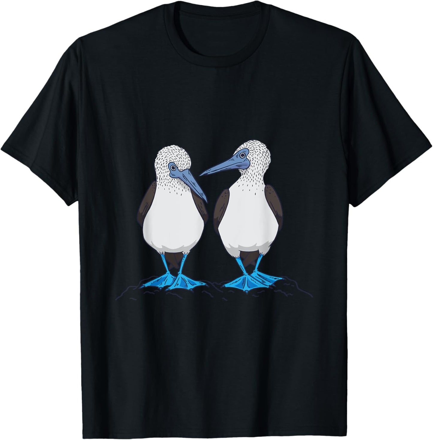 Funny Blue-footed Booby Dancing Seabird Trendy T-Shirt - T-Shirt | Black