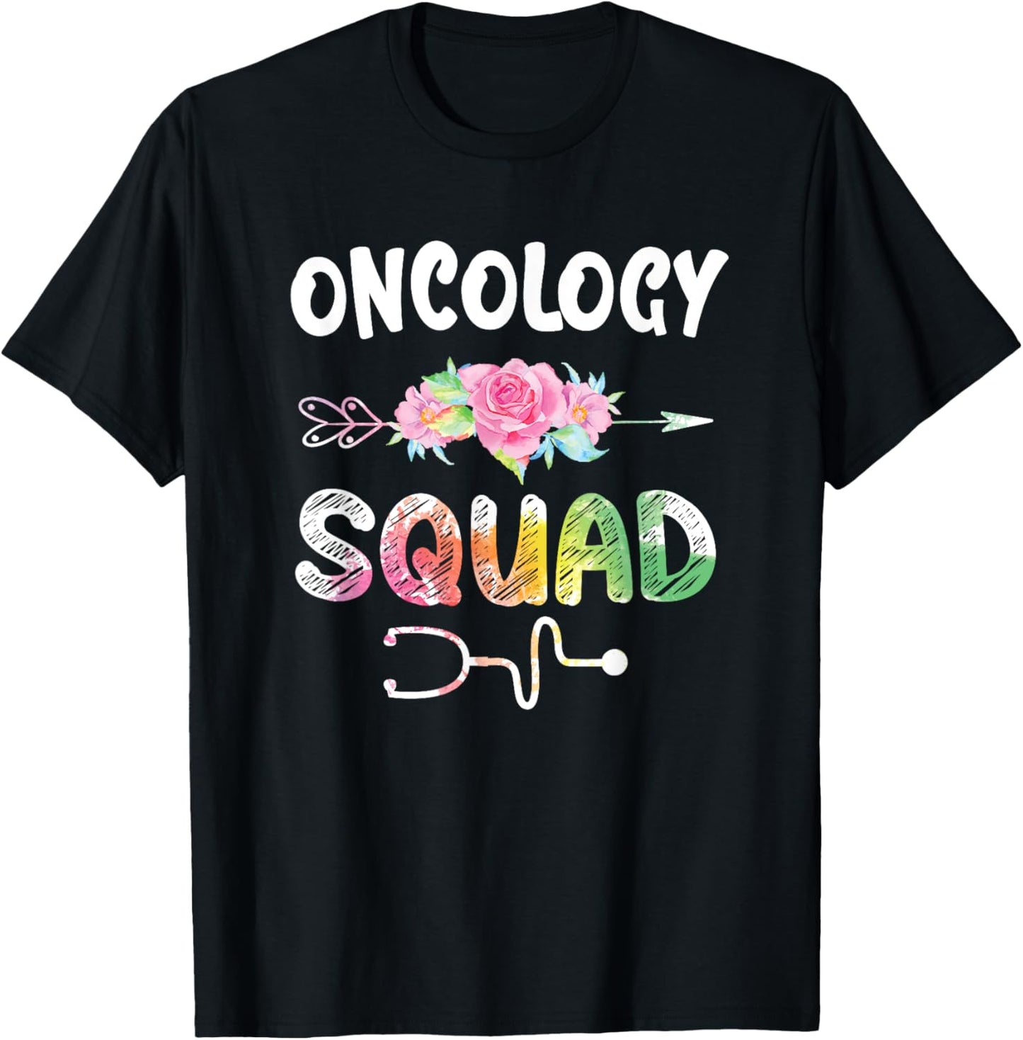 Oncology Nurse Squad Shirt Oncology Matching Nurse T-Shirt - T-Shirt | Black