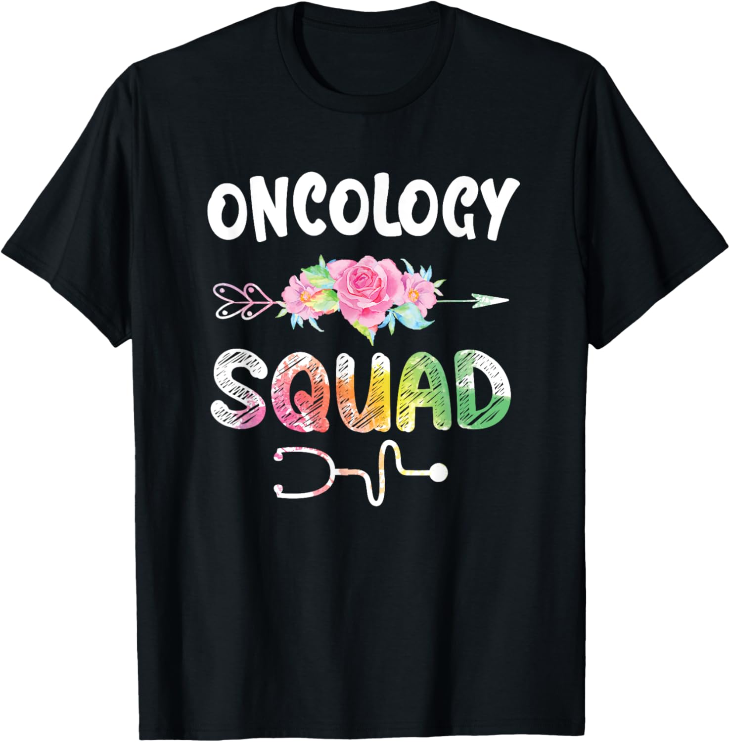 Oncology Nurse Squad Shirt Oncology Matching Nurse T-Shirt - T-Shirt | Black
