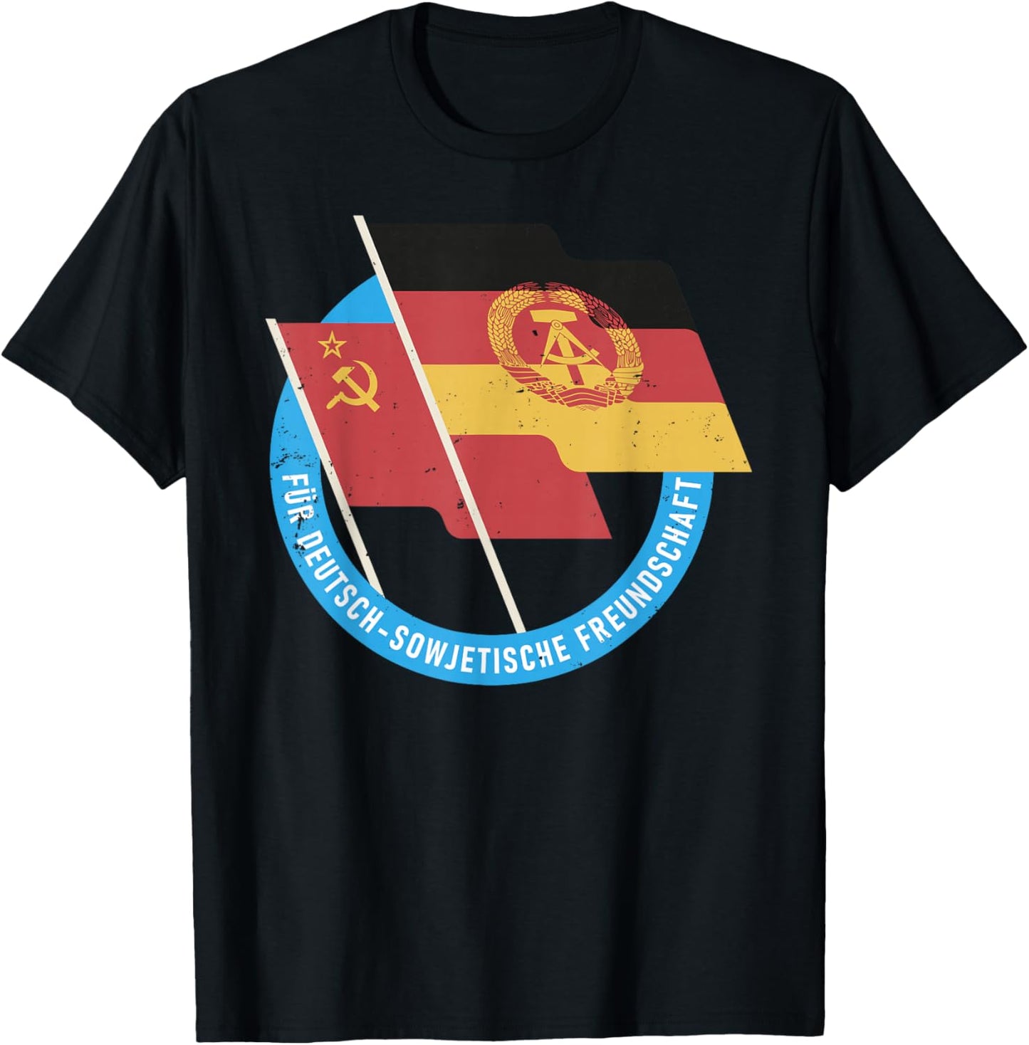 DDR GDR East East Germany USSR T-Shirt - T-Shirt | Black