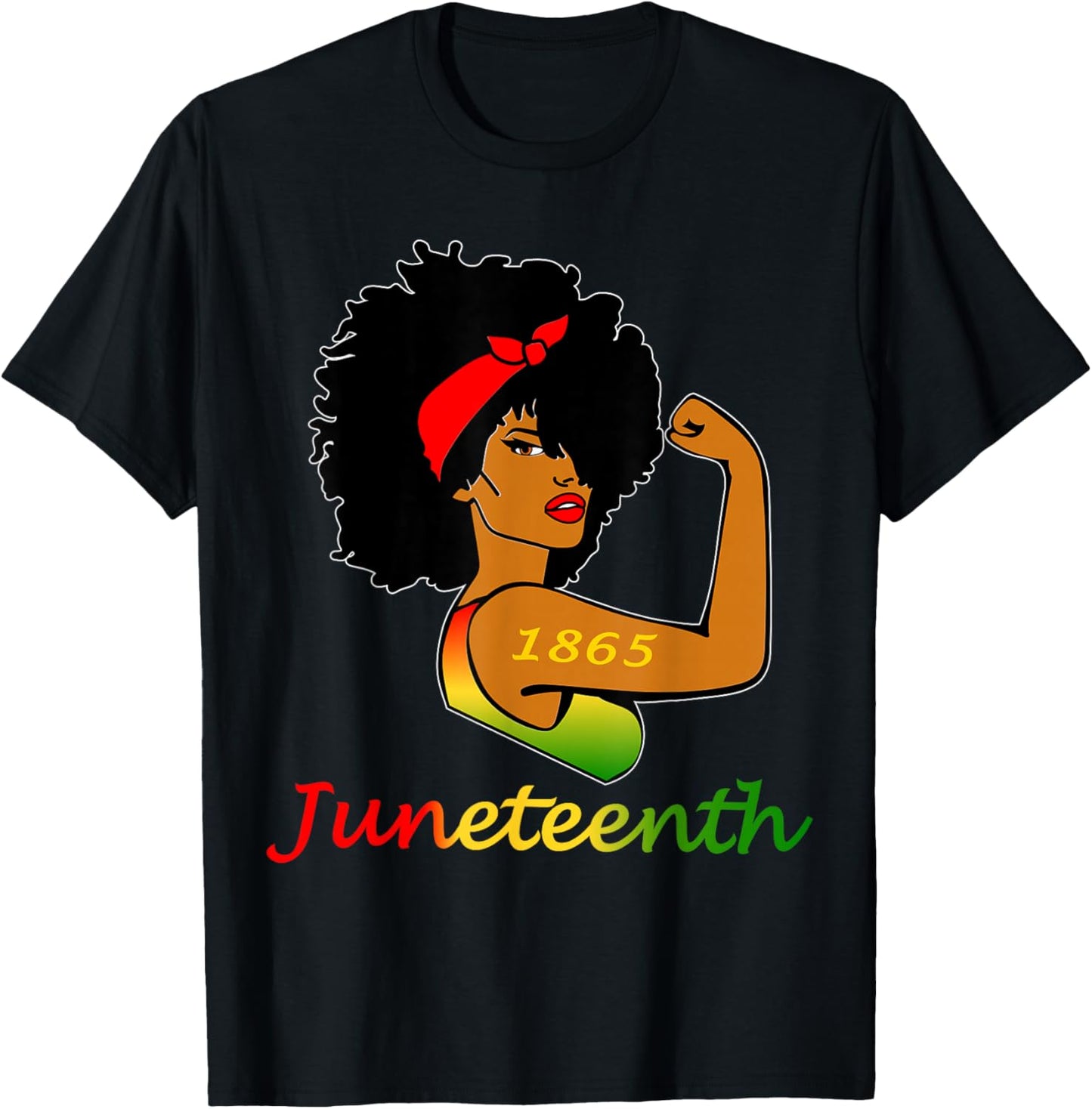 Happy Juneteenth Is My Independence Day Free Black Women T-Shirt - T-Shirt | Black