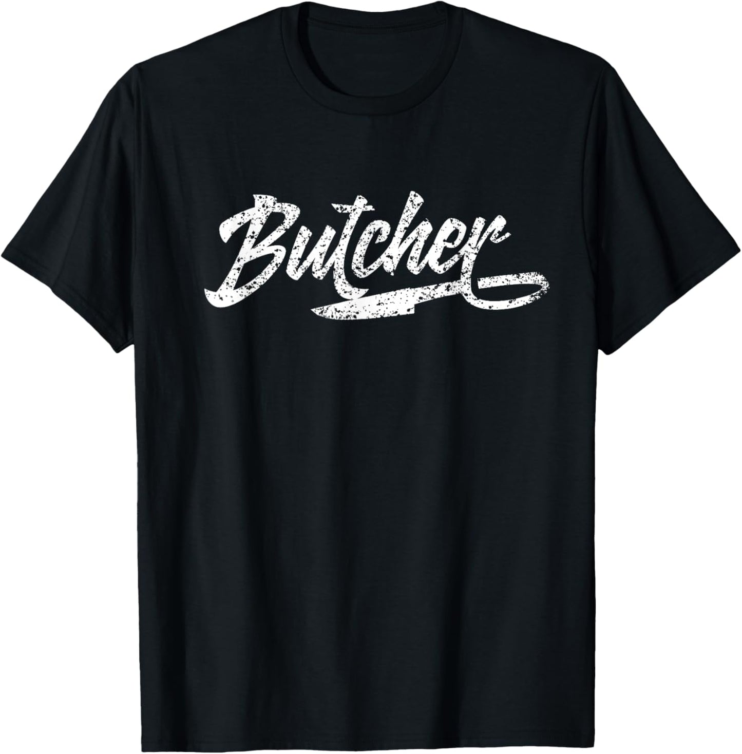 Butcher Meat Job Flesher Slaughterman T-Shirt - T-Shirt | Black