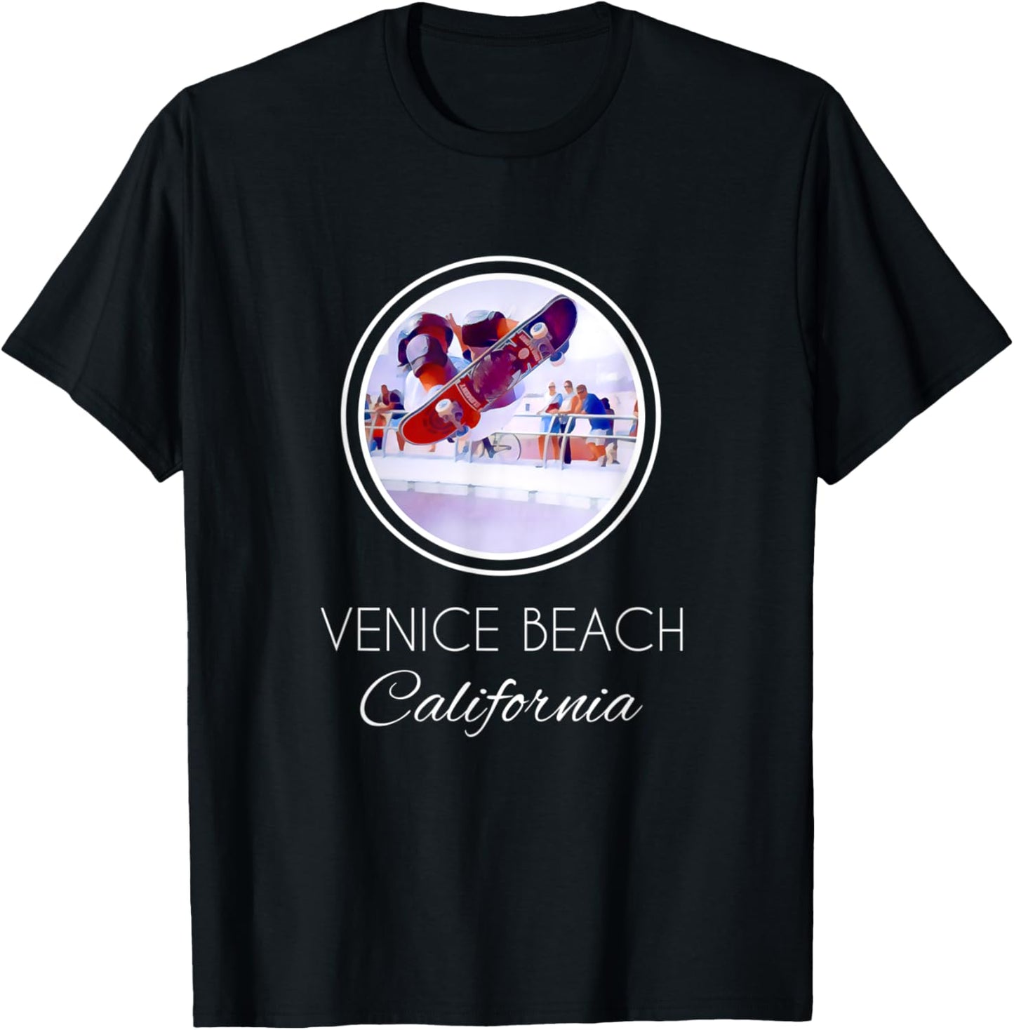 VENICE BEACH - California Skater Women T-Shirt - T-Shirt | Black