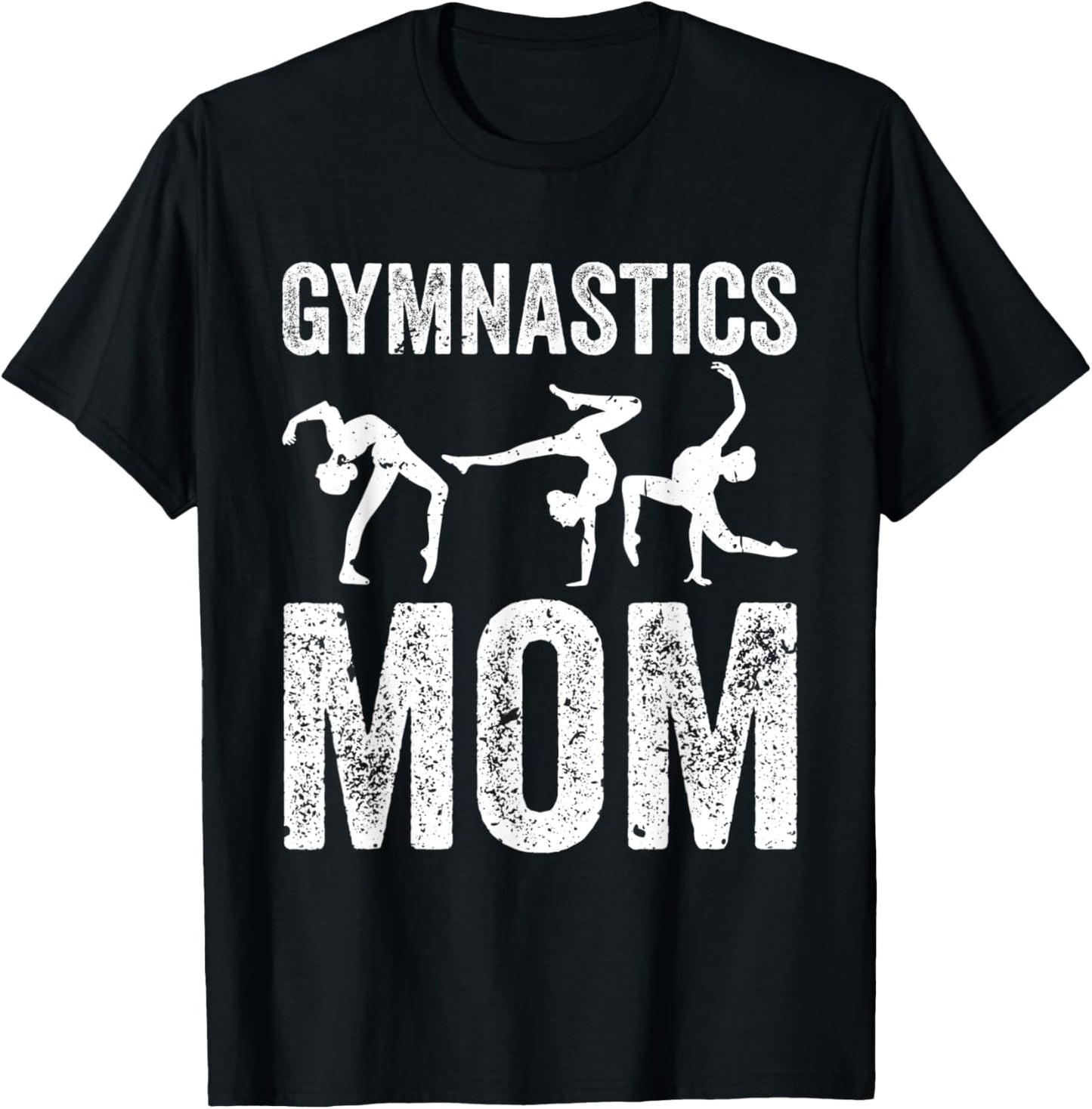 Cool Gymnastics Mom Quote Mother Women Gymnast Daughter T-Shirt - T-Shirt | Black