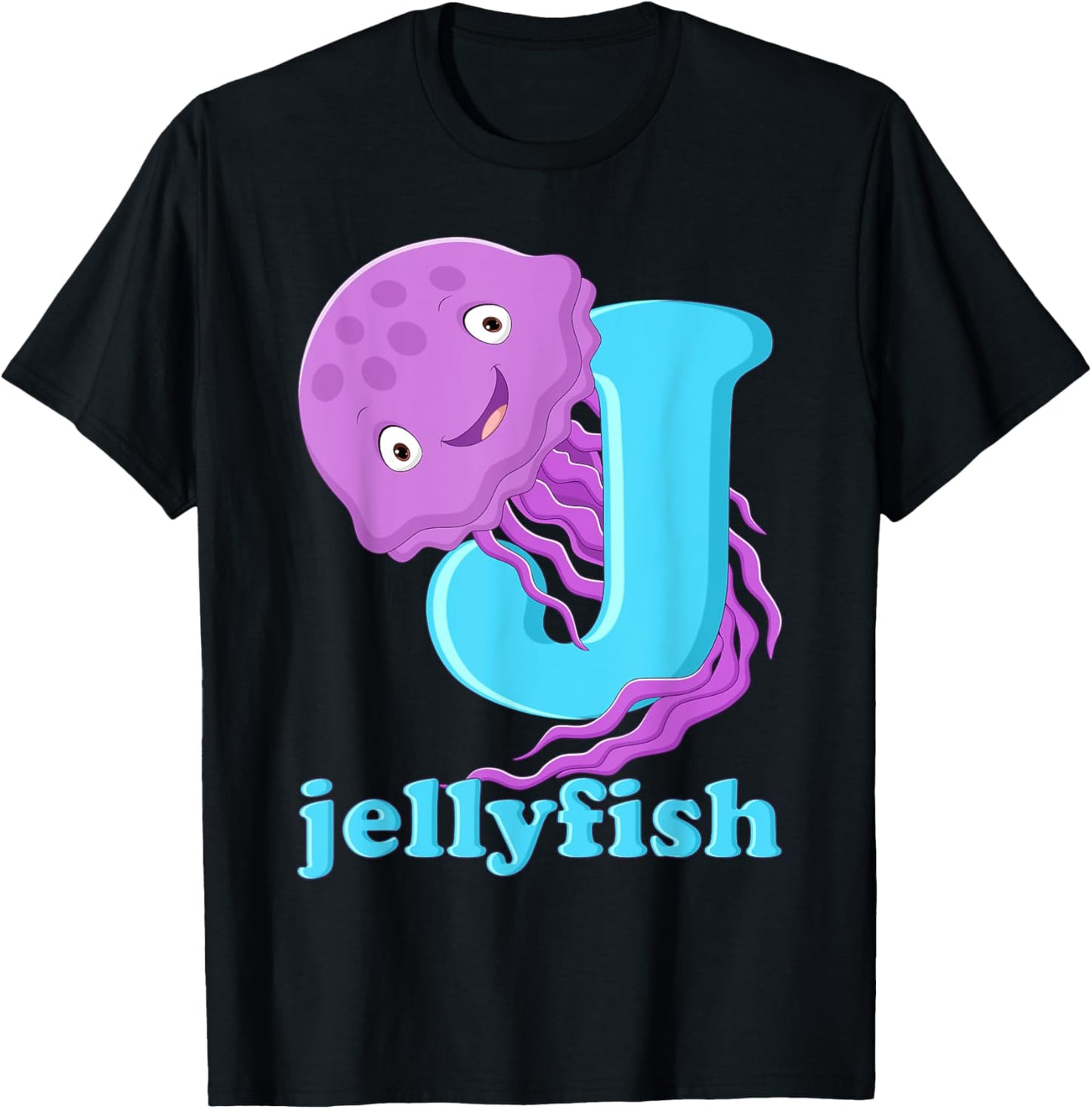 J For Jellyfish Jellyfish T-Shirt - T-Shirt | Black