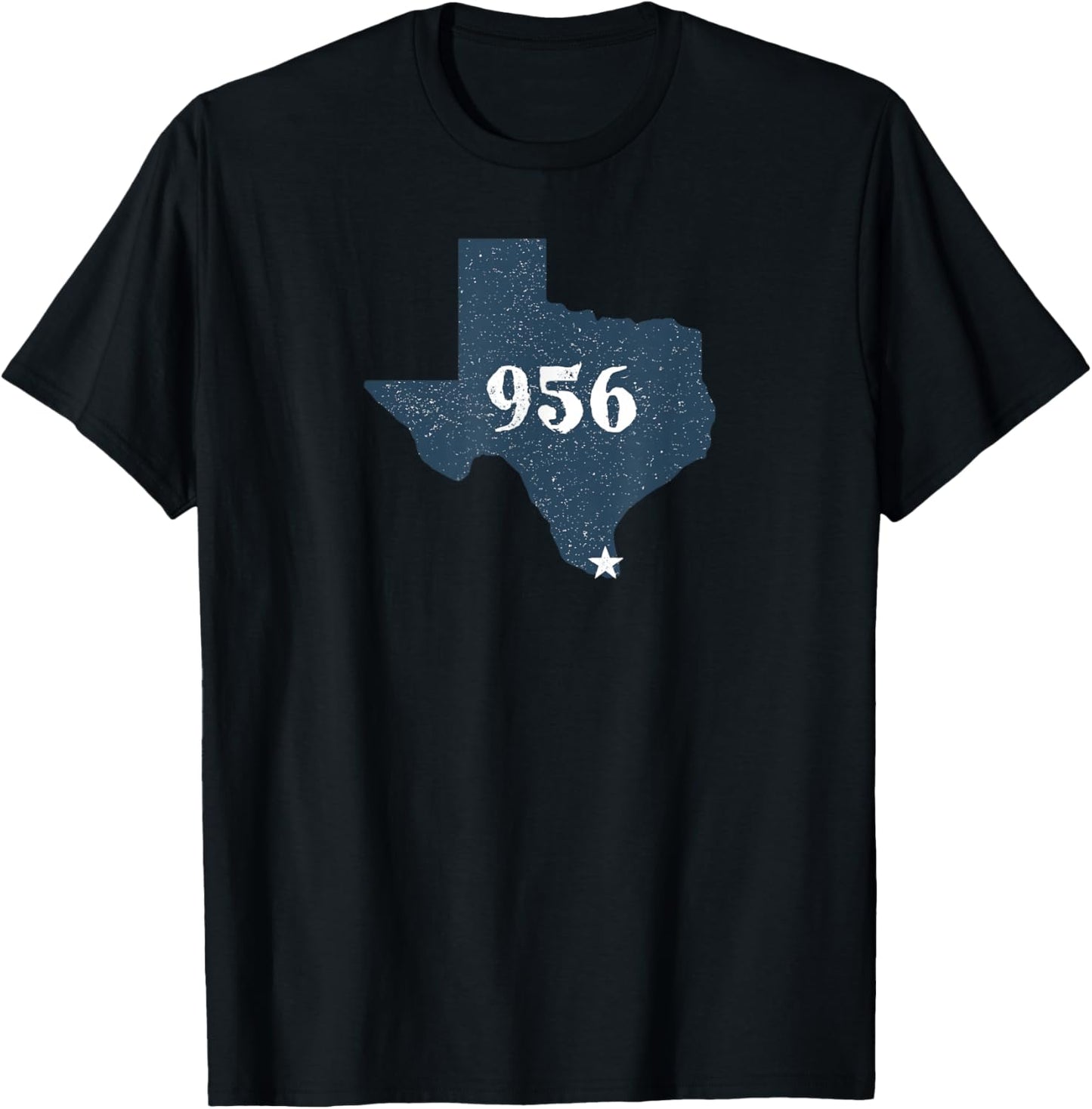 Simple Texas 956 Graphic T-Shirt - T-Shirt | Black